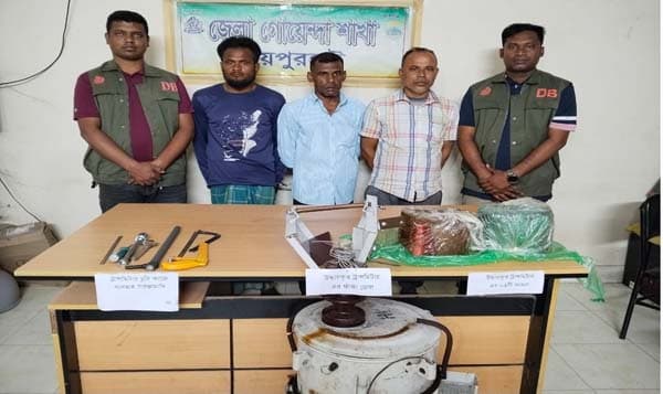 জয়পুরহাটে ট্রান্সফরমার চুরি মামলায় তিনজন গ্রেফতার, মালামাল উদ্ধার