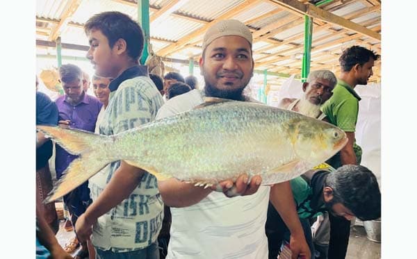 বঙ্গোপসাগরের এক রাজা ইলিশ ১৪ হাজারে বিক্রি 