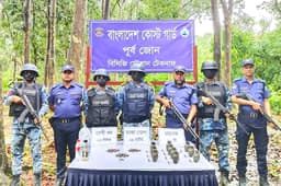 টেকনাফে নেচার পার্কে পুকুর থেকে ১০টি হ্যান্ড গ্রেনেডসহ তাজা গোলা উদ্ধার