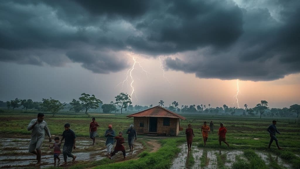 বিহারে বজ্রপাতের তাণ্ডবে ২৪ ঘণ্টায় প্রাণ গেল ১৯ জনের