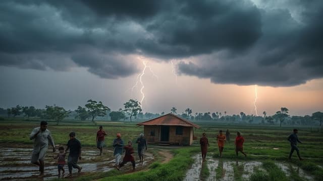 বিহারে বজ্রপাতের তাণ্ডবে ২৪ ঘণ্টায় প্রাণ গেল ১৯ জনের
