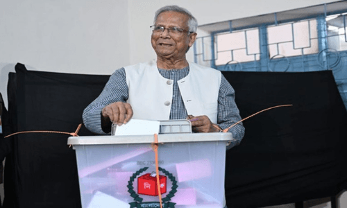 জাতীয় গণভোটে ভোট দিলেন ড. ইউনূস, নতুন বাংলাদেশের আহ্বান