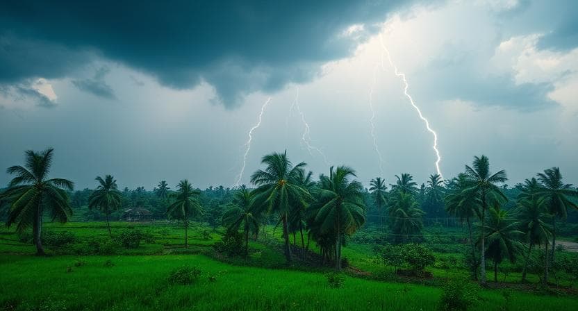 ঝড়ো হাওয়া ও বজ্রবৃষ্টি: বাংলাদেশে ৪টি অঞ্চলে সতর্কতা