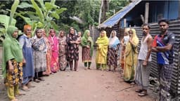 মাদারীপুর ঝিকরহাটিতে রাতের হামলার প্রতিবাদে বিক্ষোভ