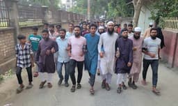 আওয়ামীলীগ নিষিদ্ধের দাবিতে গোয়ালন্দে মিছিল সমাবেশ