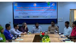 টাইফয়েড প্রতিরোধে দেবীদ্বারে ১ লাখের বেশি শিশুকে টিকাদান চলছে