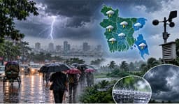 সাত বিভাগে বৃষ্টি, কোথাও ভারি বর্ষণ, কমতে পারে তাপমাত্রা