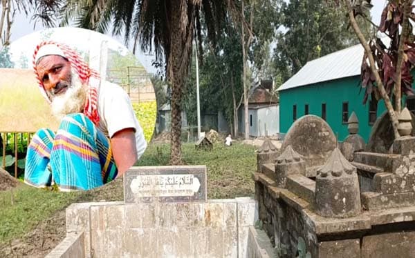 কবরের পাশে জীবন কাটানো এক নিঃস্বার্থ মানুষ খালেক