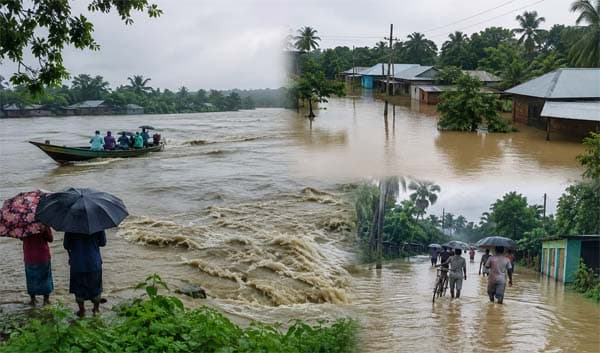 আগামী তিনদিন বৃষ্টি বাড়বে, বন্যা পরিস্থিতি অবনতির পূর্বাভাস