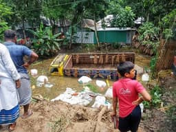 অটোরিক্সাকে রক্ষায় চালকের ভুল: গরুর ট্রাক খাদে, নিহত ২