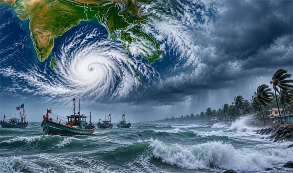 ৪৮ ঘণ্টায় ঘূর্ণিঝড়ের আশঙ্কা, উপকূলকে সতর্ক থাকার পরামর্শ