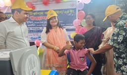 মৌলভীবাজারে টাইফয়েড টিকাদান ক্যাম্পেইন উদ্বোধন