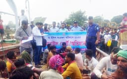 রাজবাড়ীতে মা ইলিশ রক্ষা অভিযানে ১৮ জেলে আটক, বিপুল জাল জব্দ 