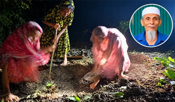 মেয়ে-বোনের খোঁড়া কবরে পুলিশের পাহারায় গভীর রাতে দাফন মুক্তিযোদ্ধা মানিক পশারী
