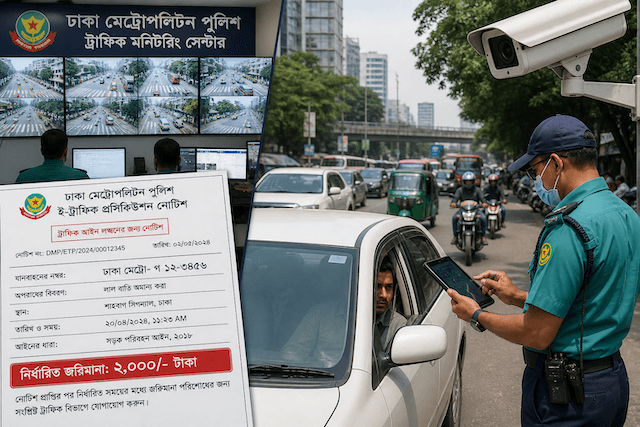 ঢাকায় সিসি ক্যামেরায় ধরা পড়লেই মামলা