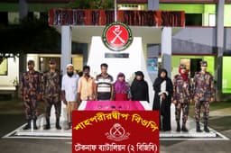 টেকনাফে বিজিবি ধ্বংস করলো মানব পাচার চক্র, ৬ জন আটক