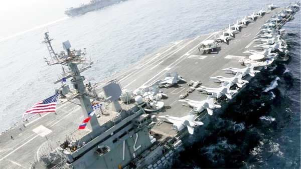 ইরান ঘিরে যুক্তরাষ্ট্রের সামরিক মহড়ার ঘোষণা