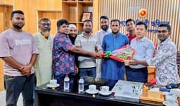 নবাগত ইউএনও'রসাথে হিলি প্রেসক্লাব সদস্যদের সৌজন্যে সাক্ষাৎ ও মতবিনিময়