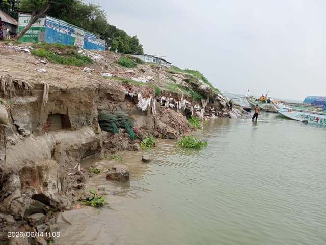 দৌলতদিয়ায় তীব্র নদীভাঙনে আতঙ্ক