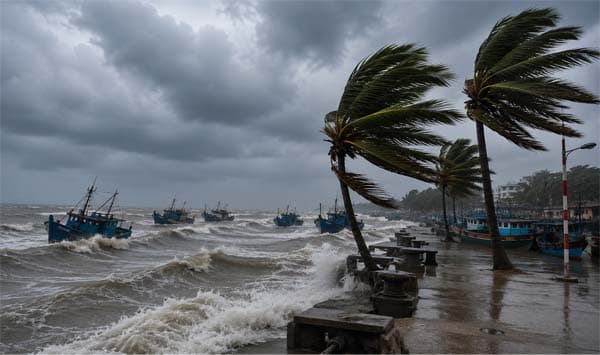 মৌসুমি স্থল নিম্নচাপে চার সমুদ্রবন্দরে তিন নম্বর সতর্কসংকেত জারি