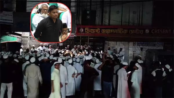 হাসনাতের বক্তব্যের প্রতিবাদে ব্রাহ্মণবাড়িয়ায় কওমি শিক্ষার্থীদের বিক্ষোভ