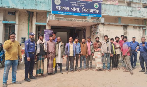 রায়গঞ্জে অবৈধ মাটি কাটায় ১৪ জনের কারাদণ্ড, জব্দ ৭ ট্রাক