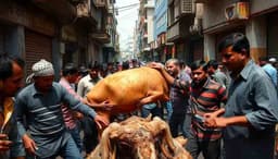কোরবানির দিনে গরুর লাথি-গুতায় আহত ৭৭