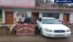 প্রাইভেটকারের গ্যাস সিলিন্ডারে ১৬ হাজার ইয়াবা, চালক আটক