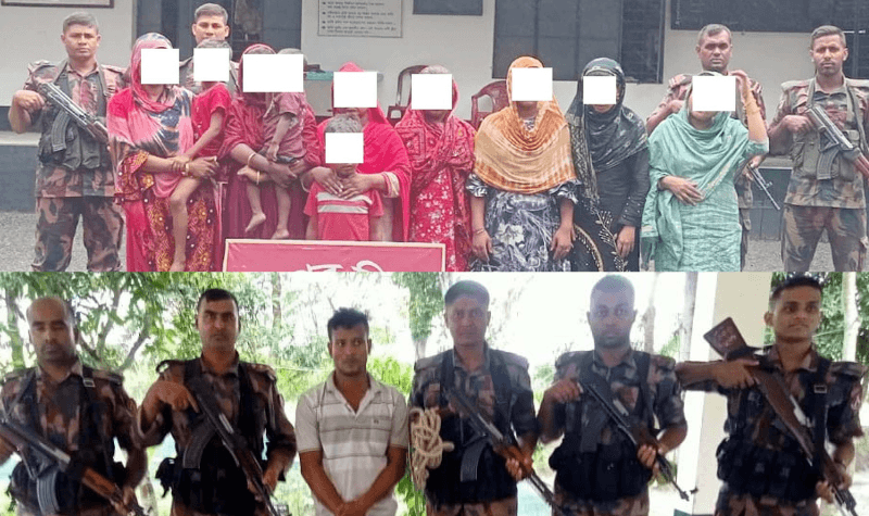 মহশেপুর সীমান্তে ফেন্সিডীলসহ যুবক আটক, পুশইনকৃত ১০ বাংলাদেশি গ্রেফতার