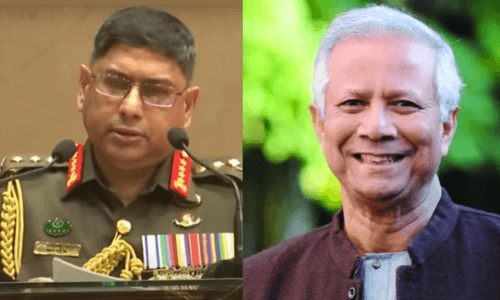 সেনাবাহিনী প্রধানের সঙ্গে প্রধান উপদেষ্টার বৈঠক: গুজবে কান না দেওয়ার আহ্বান