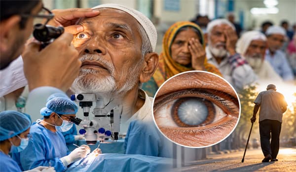 প্রায় দশ লাখ মানুষ চিকিৎসাযোগ্য ছানিতে অন্ধত্বের ঝুঁকিতে  
