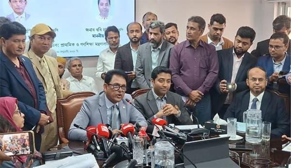 শিক্ষা মন্ত্রণালয়ে বদলি বাণিজ্য বন্ধের কঠোর ঘোষণা মন্ত্রীর