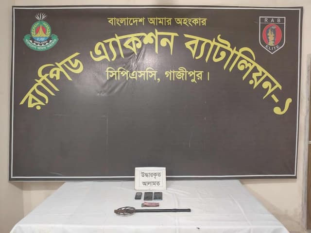 কালিয়াকৈরের কিশোর গ্যাং লিডার পিচ্চি আকাশ গ্রেফতার