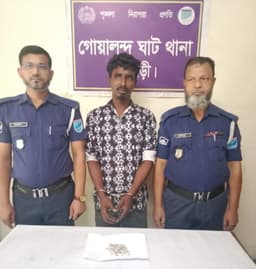 গোয়ালন্দে বাস টার্মিনাল থেকে হেরোইনসহ মাদক কারবারি গ্রেফতার