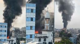 শেওড়াপাড়ায় বহুতল ভবনে ভয়াবহ আগুন, আতঙ্ক