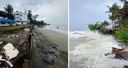 ঢেউয়ে প্লাবিত, আতঙ্কে সেন্টমার্টিনবাসী ॥ হারানোর শঙ্কা দ্বীপ