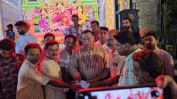 গোয়ালন্দে পূজামন্ডপ পরিদর্শনে এ্যাড. আসলাম মিয়া