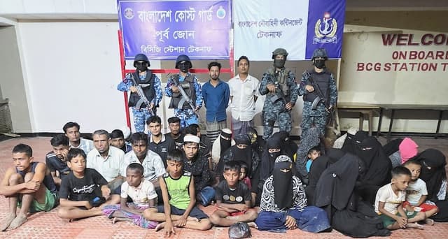 টেকনাফে পাহাড়ি আস্তানায় অভিযান, ৩৮ নারী-শিশু উদ্ধার