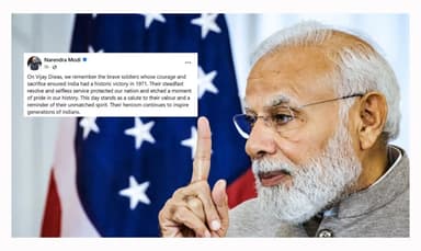 বিজয় দিবসে মোদির পোস্ট, বাংলাদেশের নাম অনুপস্থিত