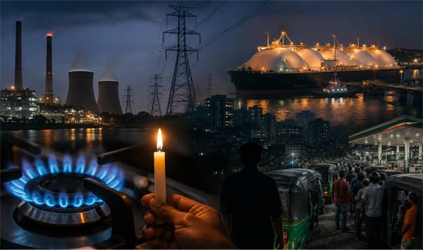 এলএনজি টার্মিনাল বন্ধে তীব্র গ্যাস সংকট, বিদ্যুৎ ঘাটতিতে বাড়ছে লোডশেডিং