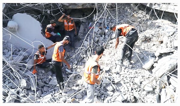 গাজা সিটির ধ্বংসস্তূপে মিলল ৯৪ মরদেহ