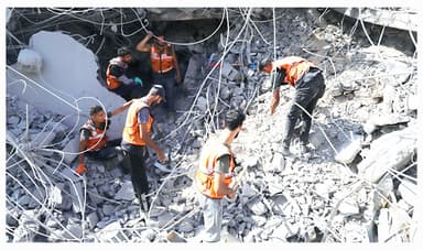 গাজা সিটির ধ্বংসস্তূপে মিলল ৯৪ মরদেহ