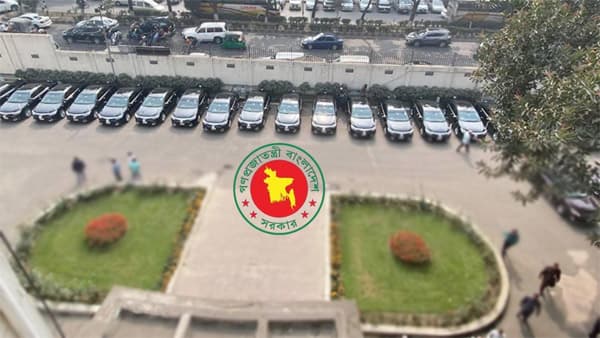 নতুন মন্ত্রিসভার জন্য আগাম প্রস্তুত ৪৫টি সরকারি গাড়ি