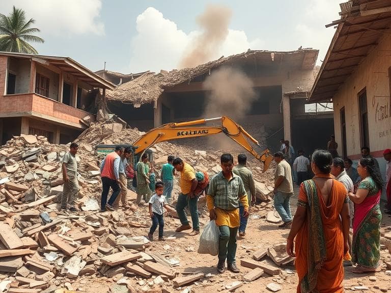 রাজস্থানে স্কুল ভবন ধসে ৪ শিশুর মৃত্যু, বহু নিখোঁজ