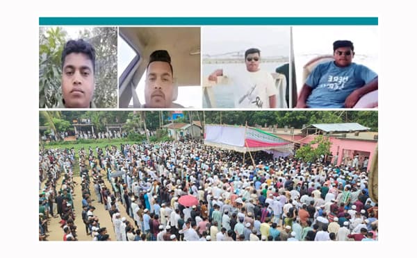ওমানে নিহত চার সহোদরকে শেষ বিদায়, শোকে স্তব্ধ রাঙ্গুনিয়া