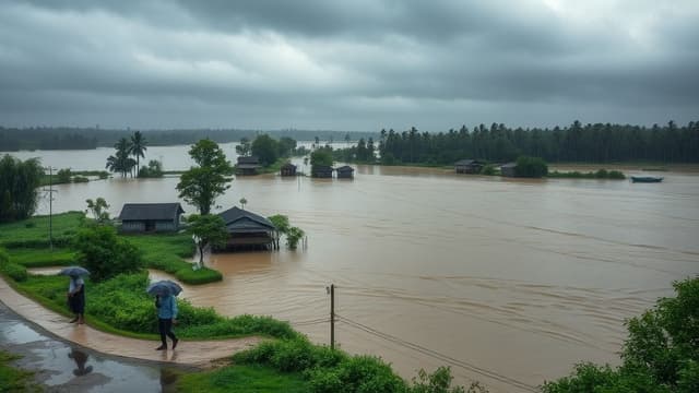 আগামী ২৪ ঘণ্টায় ভারী বর্ষণ, ৭ জেলায় বন্যার আশঙ্কা