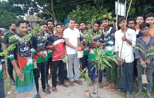 গোয়ালন্দে নতুন পাড়া সামাজিক যুব সংগঠনের উদ্যোগে বৃক্ষরোপণ