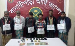 বানারীপাড়ায় সেনা অভিযানে ৬ জুয়ারী আটক