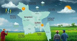 বজ্রঝড়-বন্যার শঙ্কা জুনে, কৃষিতে সতর্কতা জরুরি