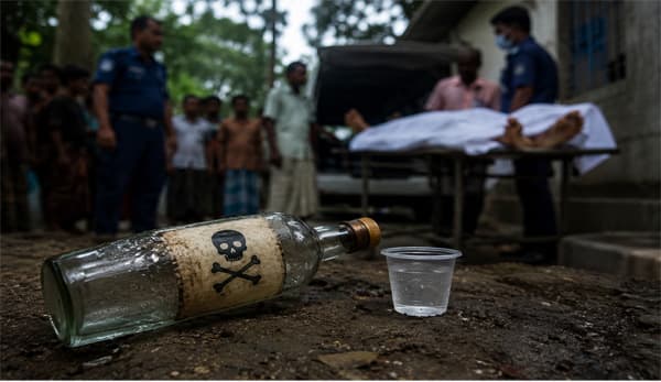 মিঠাপুকুরে বিষাক্ত অ্যালকোহল পান করে পাঁচজনের মৃত্যু